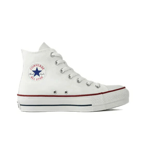 Tênis Converse Chuck Taylor All Star Lift Canvas Cano Alto Unissex Branco