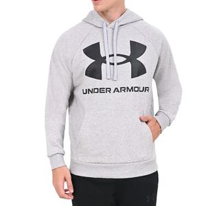 Moletom Under Armour Rival Fleece Big Log Masculino Cinza