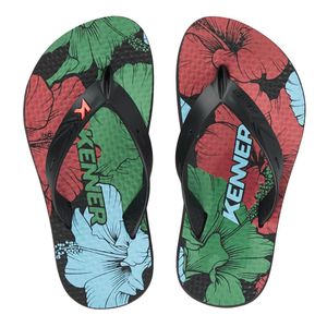 Chinelo Kenner Summer Hibisco  Infantil Menino Preto