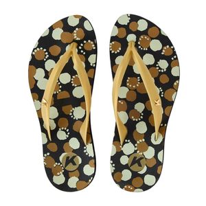 Chinelo Kenner Ibiza Polka Feminino Preto
