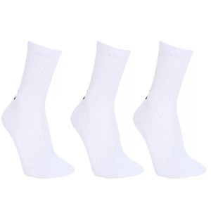 Kit Meia Under Armour Cano Longo Core Cotton Crew 3 Pares Branca