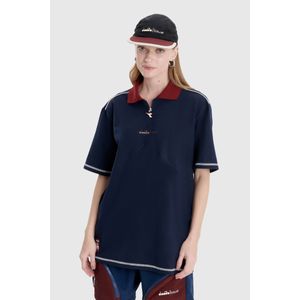Polo Baw X Diadora Zip Unissex Marinho
