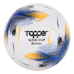 Bola de Futsal Topper Slick Cup Laranja e Preto
