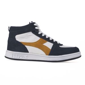 Tênis Diadora Hi-Playmaker Branco e Marinho Unissex