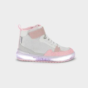 Abotinado Infantil de Luz High Sneakers Branco